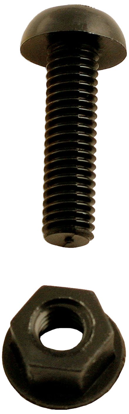 Connect Nylon 1"" Bolt & Nut Number Plate Fixings, Black 100pc 31532