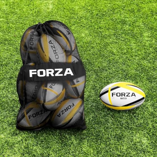 Ballons de rugby d'entraînement FORZA pack de 12 pour matchs de club