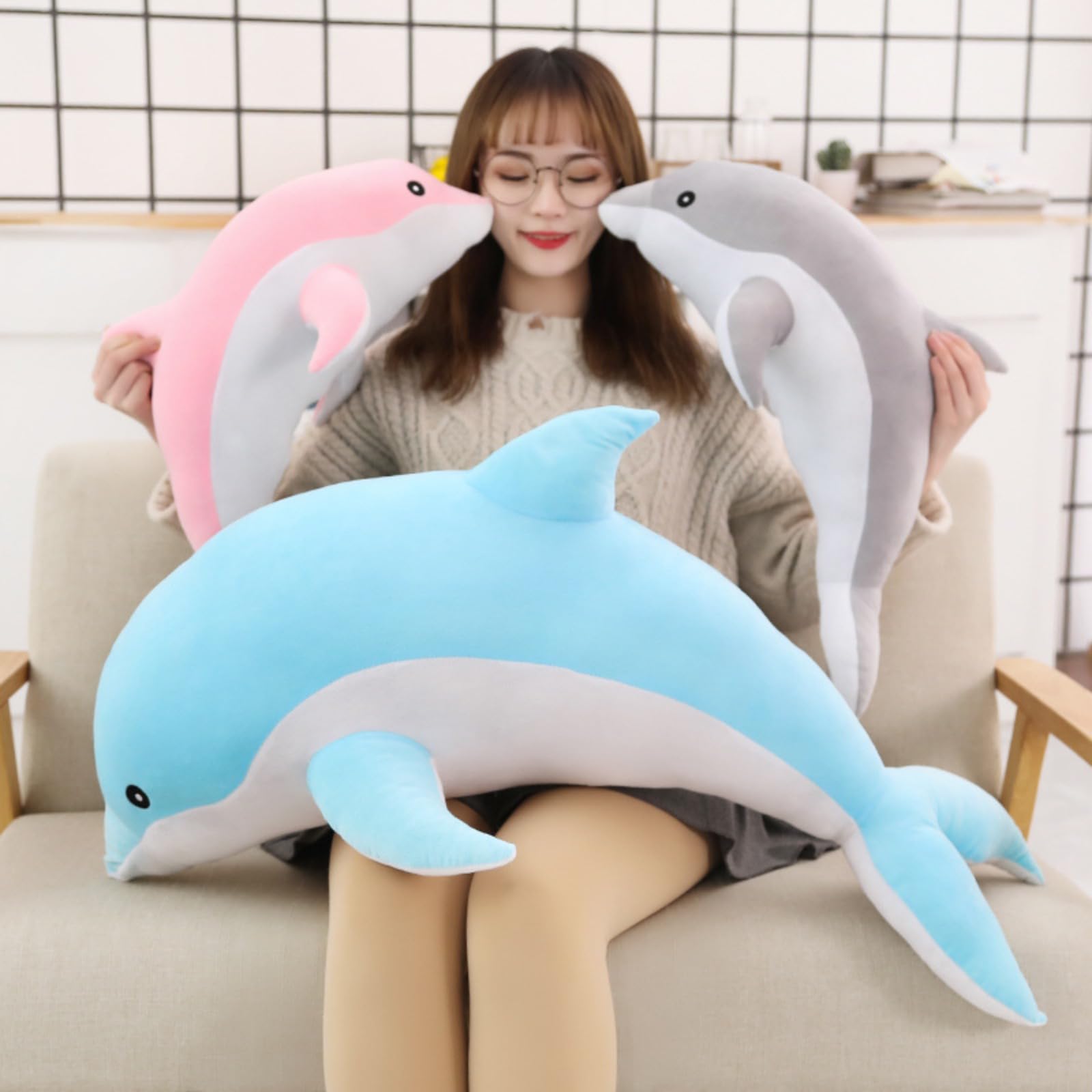 Amazon.co.jp: ぬいぐるみ 特大 イルカ イルカ 可愛い 大きい イルカ 