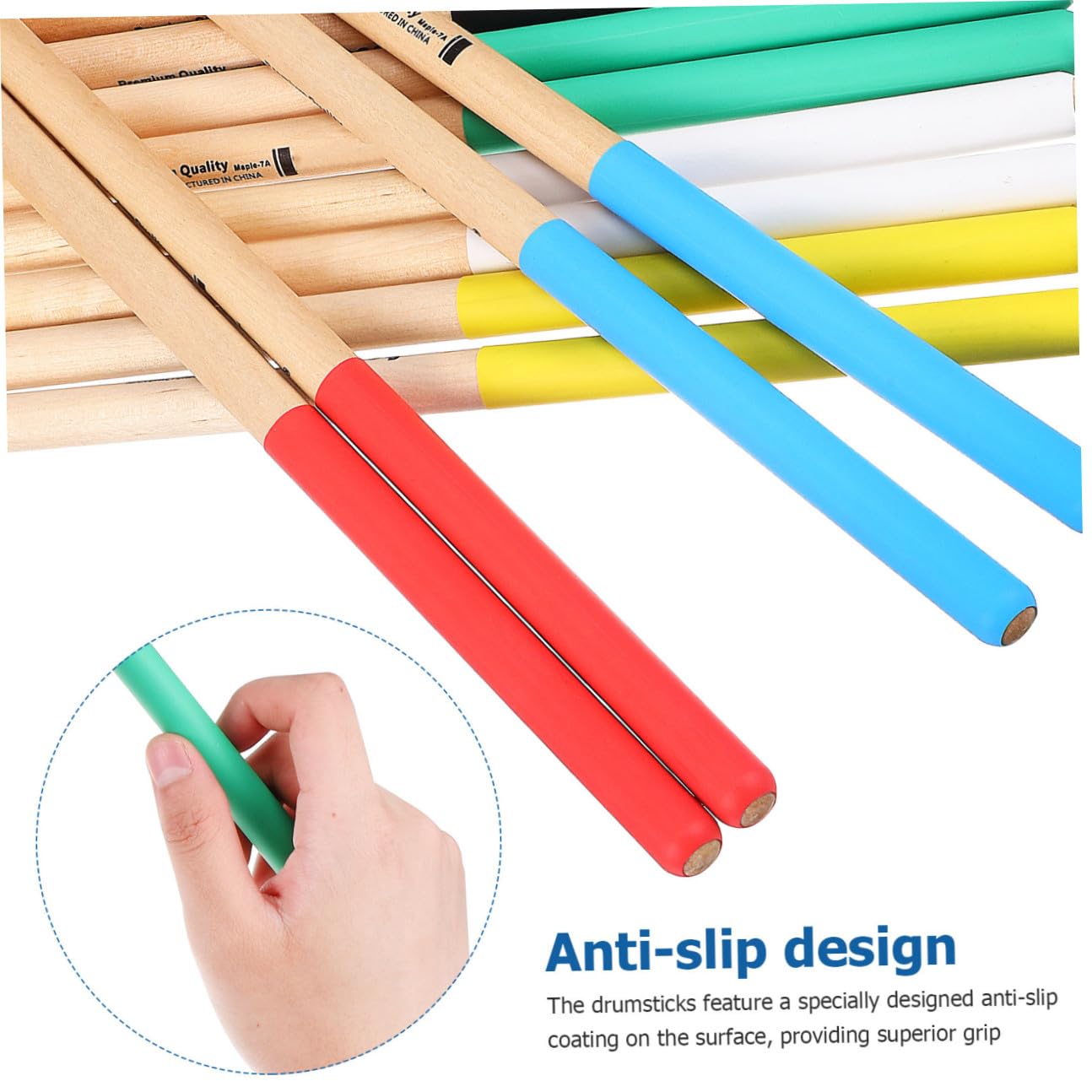 12paare Holz-drumsticks Rutschfeste Drumsticks Für Erwachsene Und Anfänger Geeignet Für Jazz-schlagzeug Und Andere Schlaginstrumente