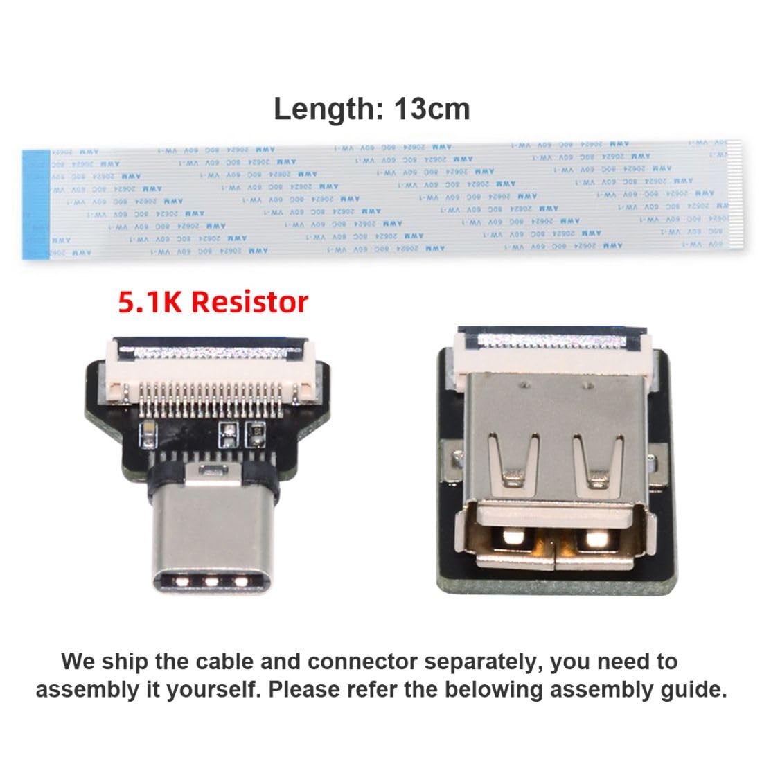 Chenyang USB C OTG Kabel – Typ C Auf USB 2.0 Mit Extra Strom Für Festplatten & Co.