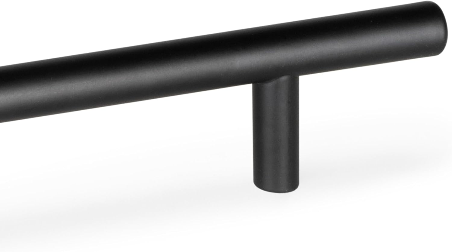 Emuca - Furniture Handle, L210mm, 160mm Interaxis, Steel, Black Painted