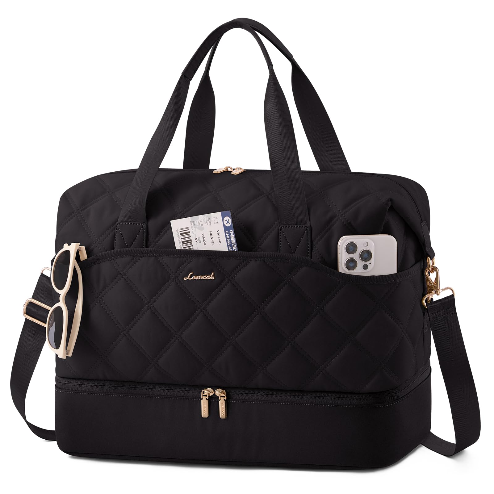LOVEVOOK Reisetasche Sporttasche Damen Groß Travel Duffle Bag Weekender