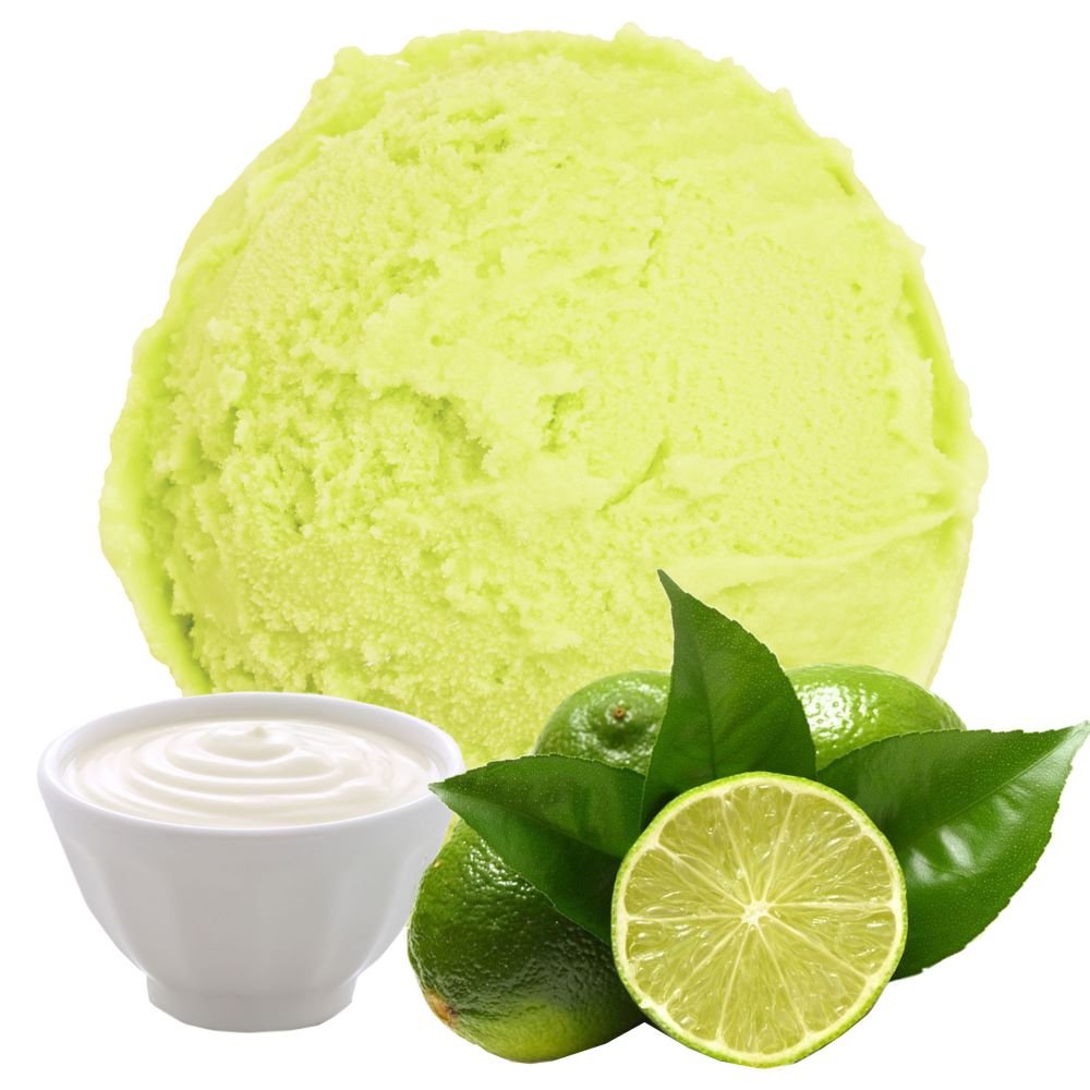 Yogurt lime flavor vegan - no sugar 1: 3 - 1 kg