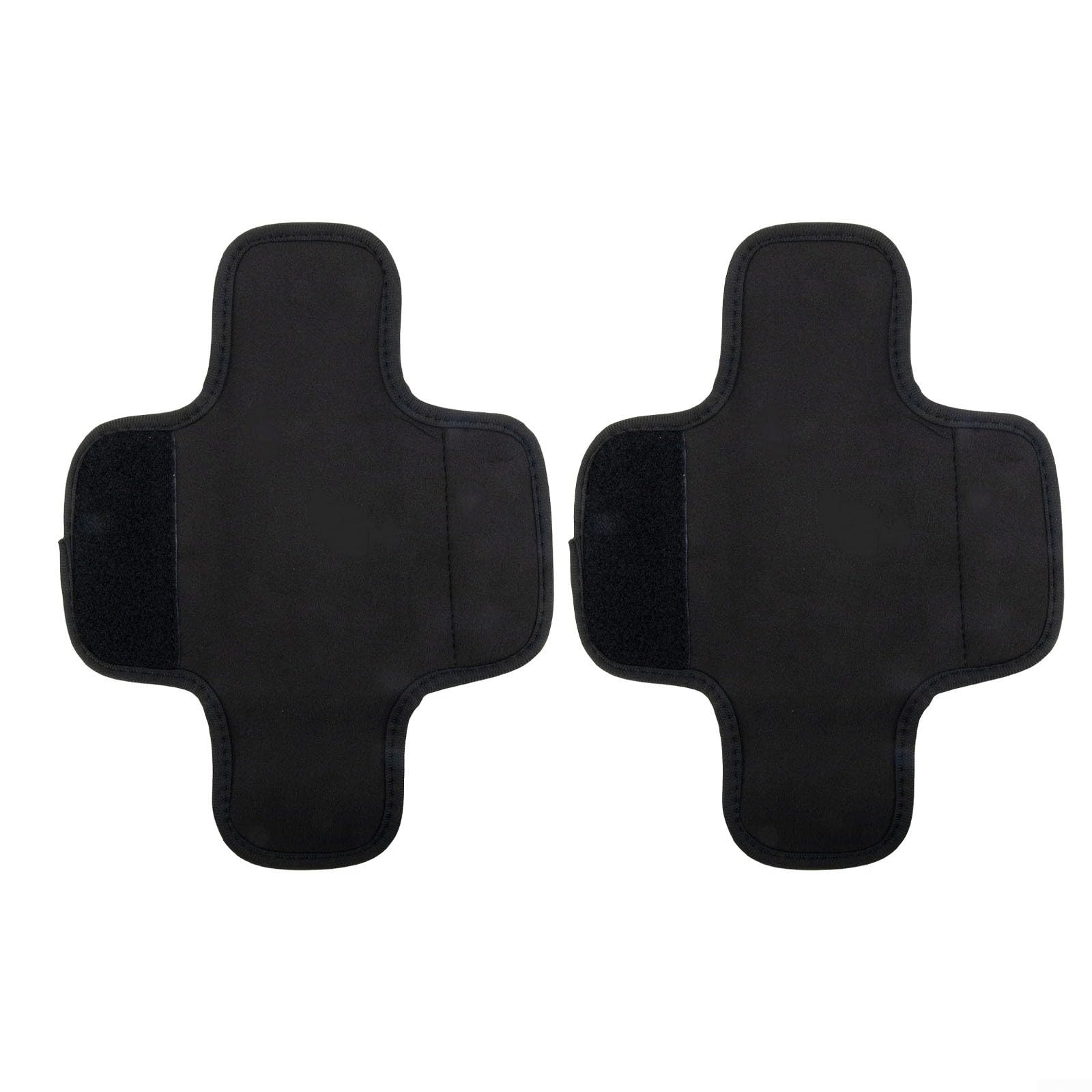 Paire de coussinets antidérapants pour sangle d'épaule de sac à dos, double couche, noir