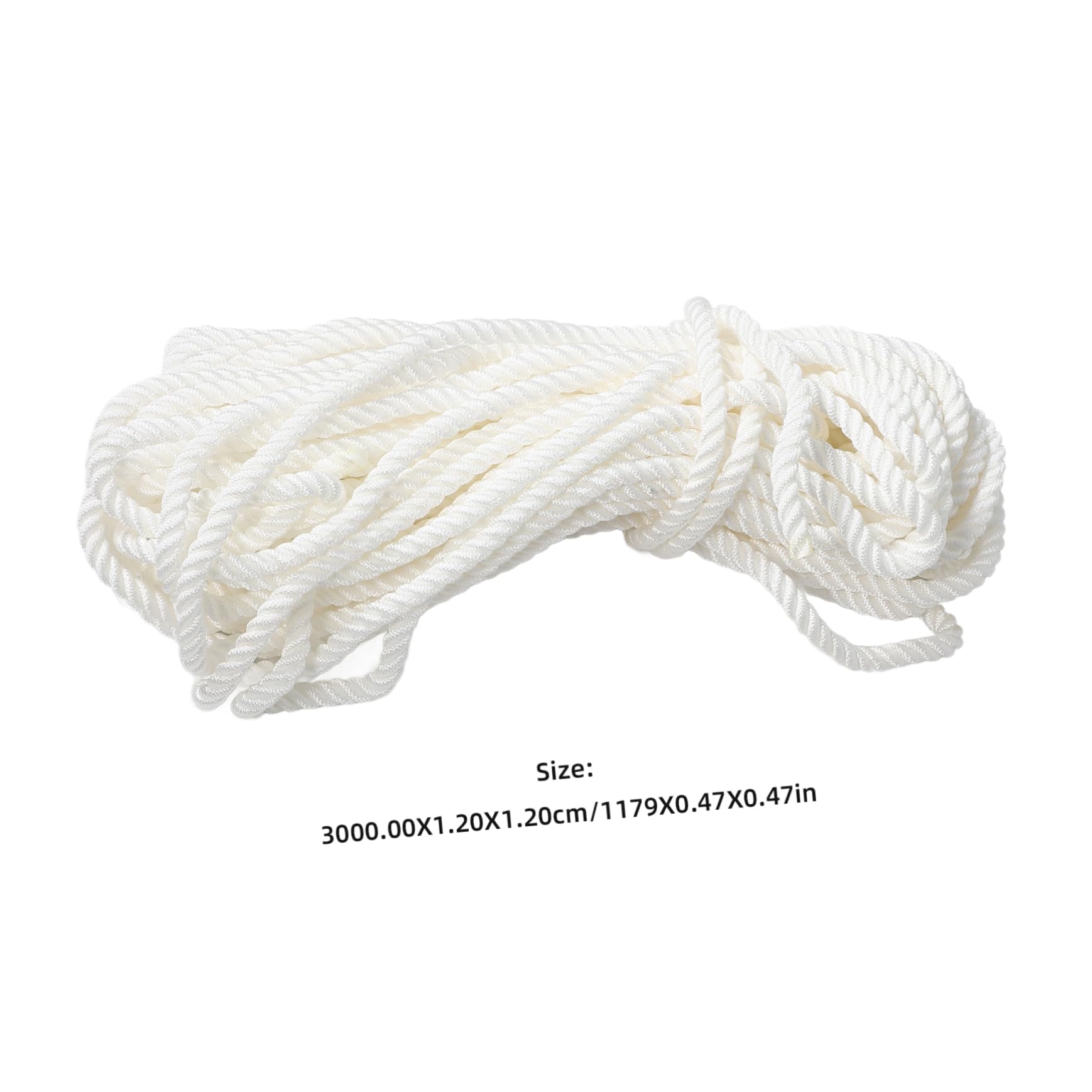 BESTonZON 1 Roll White Nylon Rope Heavy Duty Dock Lines for Mooring Anchoring Durable Grade Rope for Boat Use Versatile Aesthetic and Robust Strength for All Activities