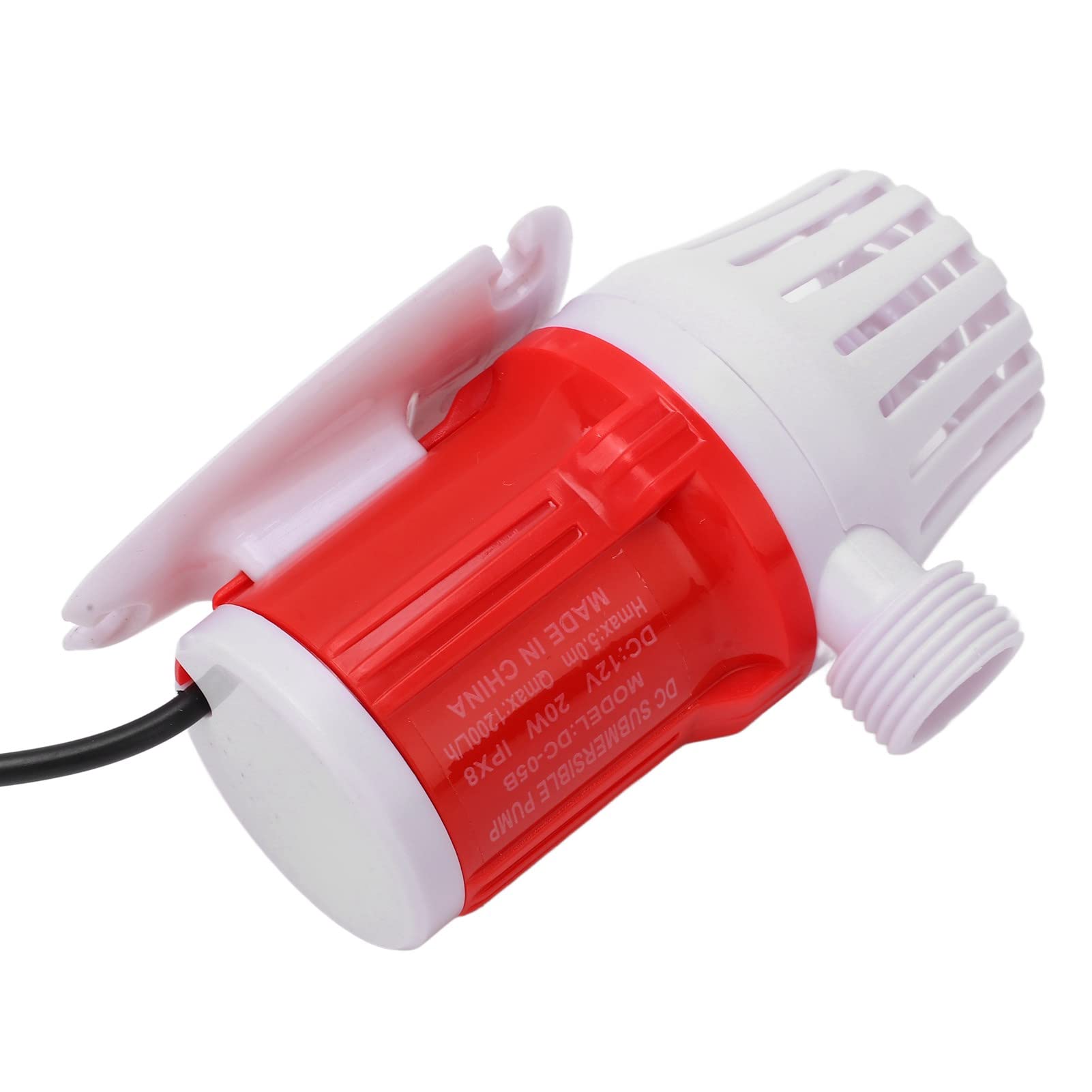Pompe de surpression 1200 L/h 20 W DC 12 V Pompe de circulation d'eau sans balais Pompe à air automatique à faible bruit Pompe de réservoir Pompe de bassin pour aquariums