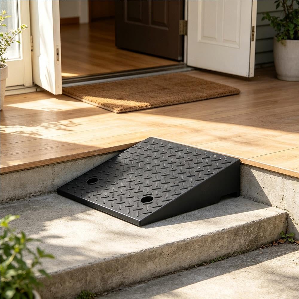 Rampas De Goma para Coches Portátil Rampas De Bordillo para Silla De Ruedas