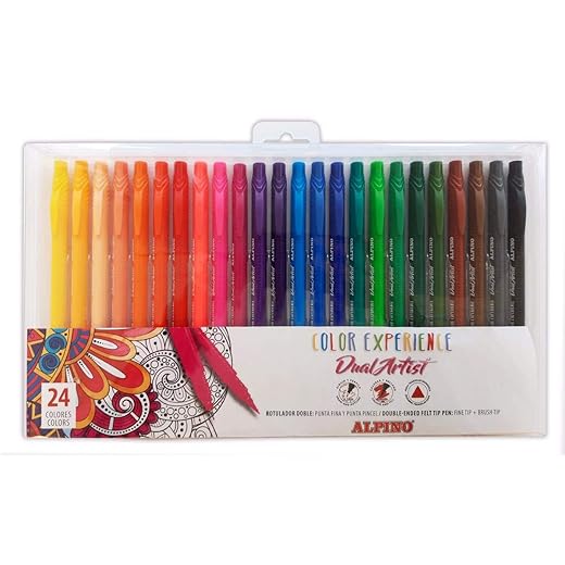 Rotulador Alpino Dual Artist Color Experience Estuche De 24Unidades Colores Surtidos