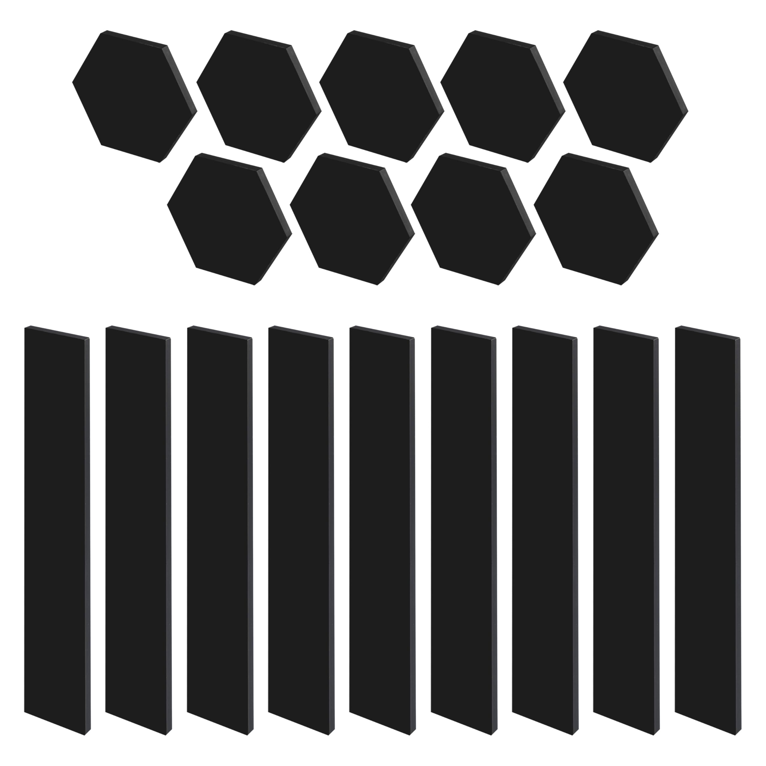 EMOS - Aplique inteligente RGBIC para juegos con aplicación, 9+9 piezas - Iluminación modular - 16 millones de colores, sincronización de música, control por voz - Luz ambiental WiFi de 2,4 GHz