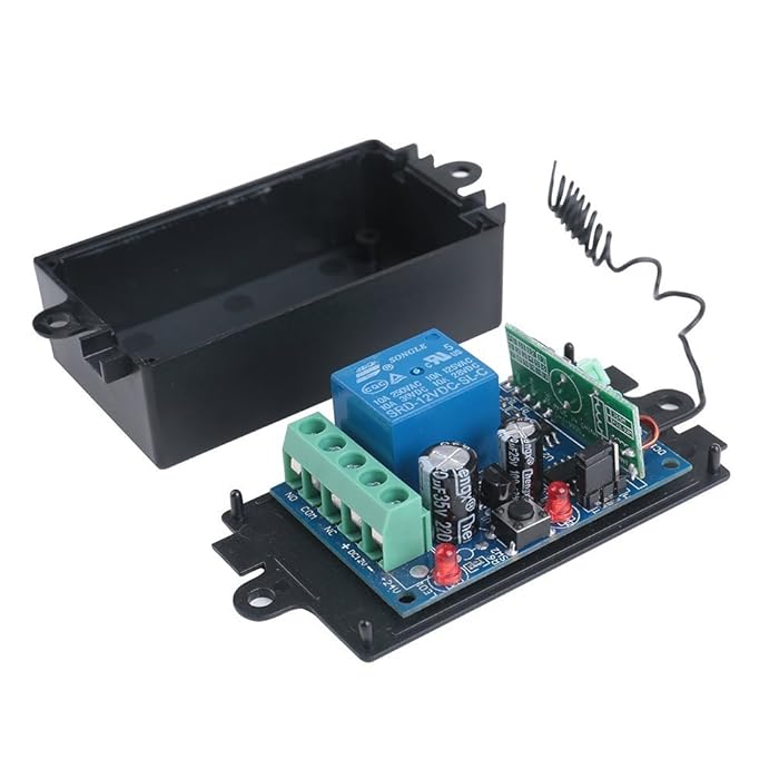 Buy ELENKER DC 12V 10A Relay 1CH Wireless RF Remote Control Switch