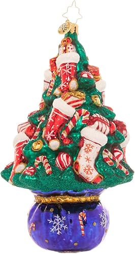 Miniatura 2 de Christopher Radko Adorno decorativo de Navidad de vidrio europeo hecho a mano, la mejor casa del árbol del mundo!