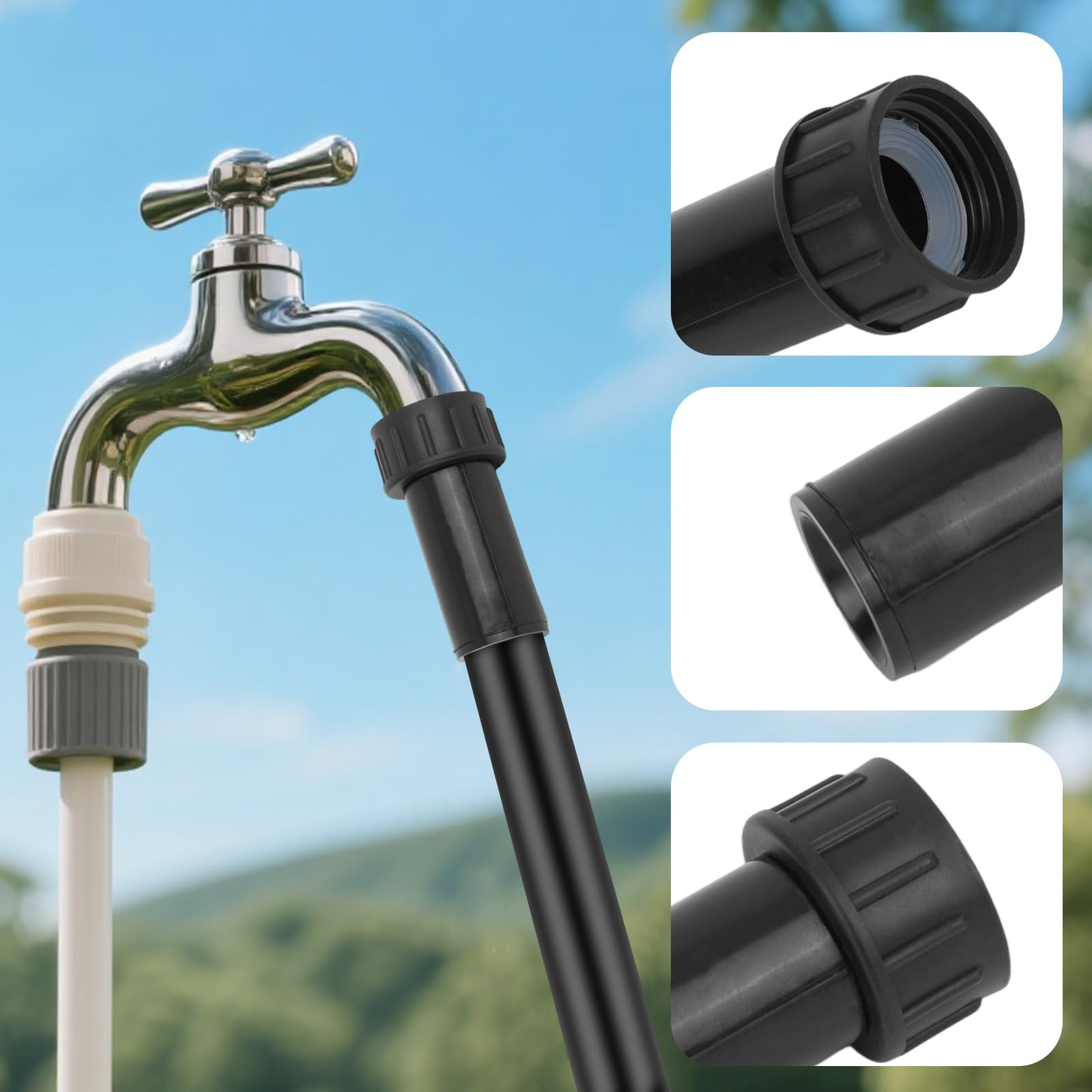 8 Pcs 3/4 To 1/2 Drip Irrigation Coupling Adapter – Female Pipe Thread, Pressure Regulating Hose Connector For 1/2 Tubing