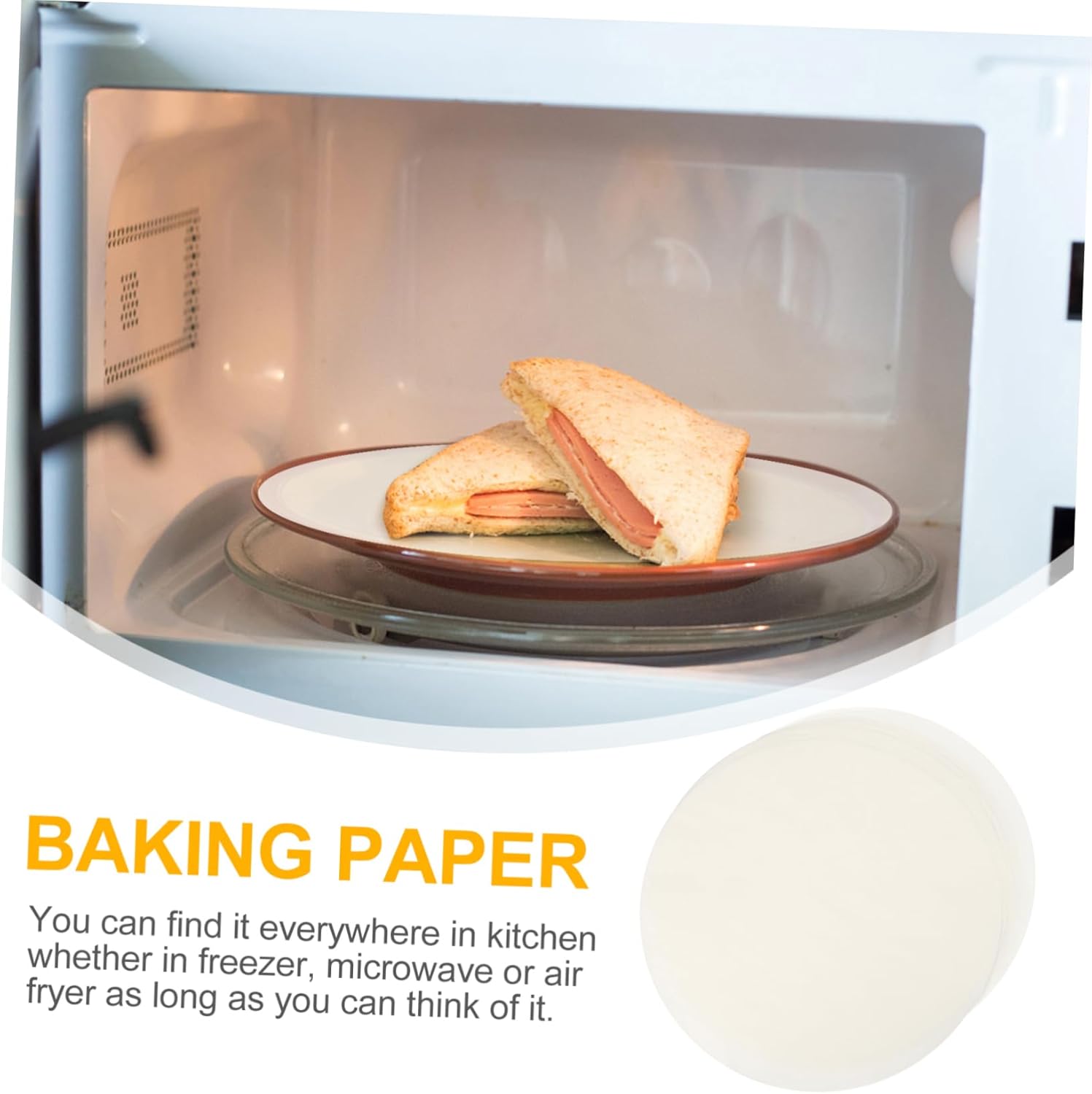 LIFKOME 500pcs Baking Non-stick Parchment Paper Butter Paper for Cooking Baking