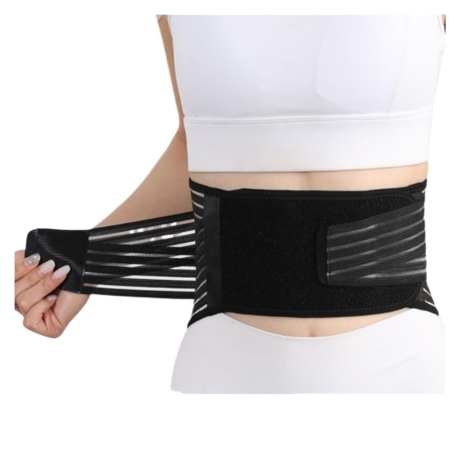 TTDGYYXW Supporto per la Schiena Cintura di Supporto per la Parte Bassa della Schiena Unisex Cintura di Compressione per l'anca Cintura di Supporto per Bacino Lombare(XL)
