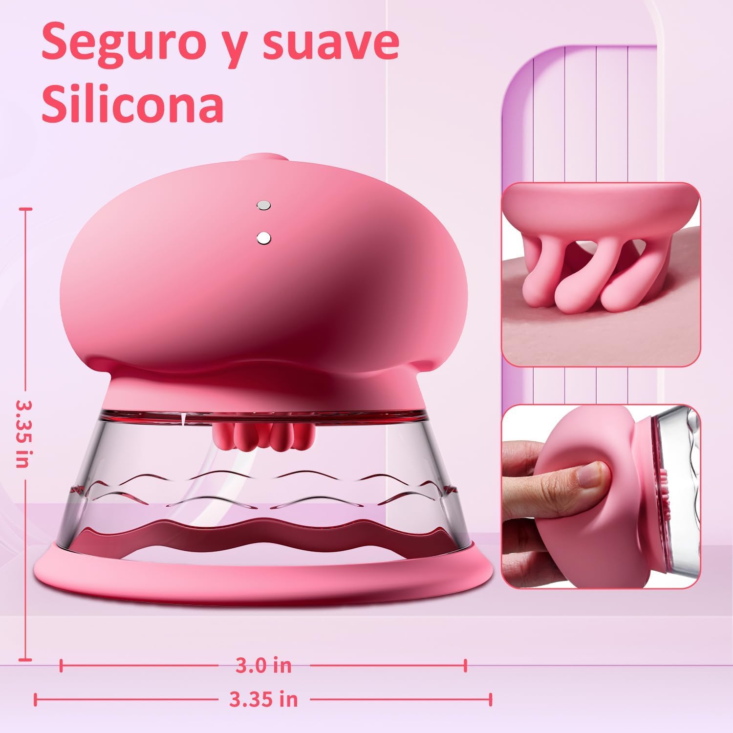 Giocattoli per Capezzoli Vibratore Sex Toys, Vibratoreper Donna Stimolatore Clitorideo Femminile Sexytoysys Succhia Clotoride, 9 Modalità di Vibrazione per Capezzoli per BDSM Coppie e Donne