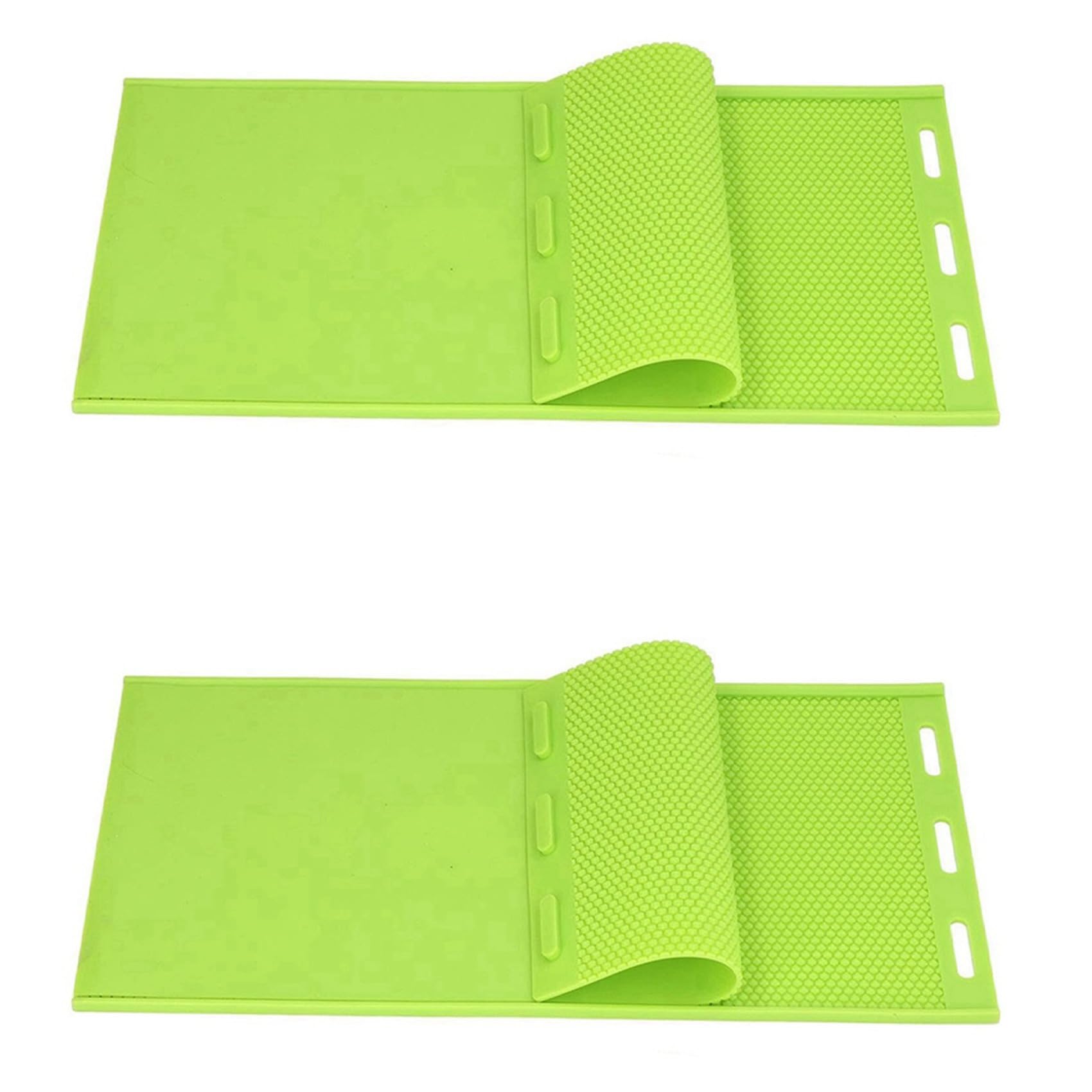 Hndhbfgrt 2X 5.4mm Silicone Beeswax Sheet Mold, Beeswax Foundation Stamper Mold Beekeeping Equipment Nest Foundation