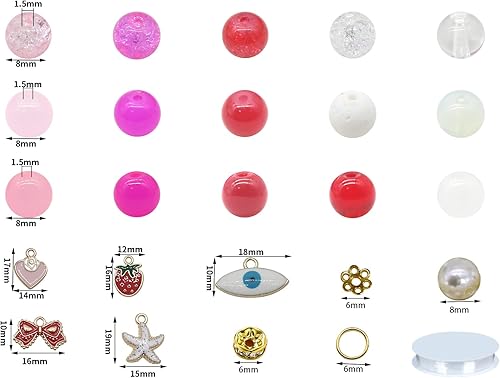 Miniatura 130 de Pamir Tong 1500 cuentas redondas de vidrio de 0.236 pulgadas a granel, cuentas de jade imitativo, cuentas sueltas para hacer joyas, aretes, collares