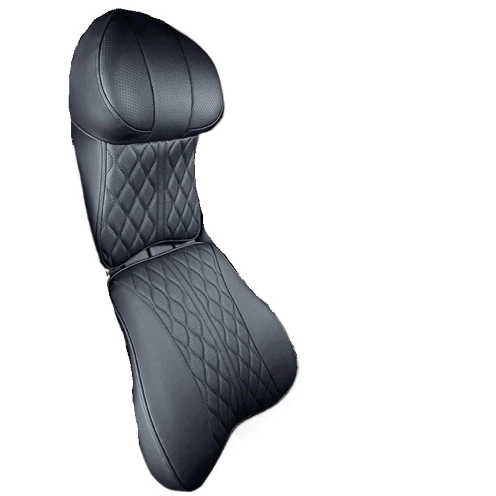 KVSWBRE Car Seat Pillow Car Leather Headrest Lumbar Support Memory Foam Car Rest Neck Pillow Back Cushion Seat Waist Supports(C1)