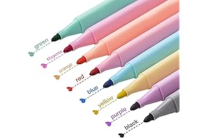 Aesthetic Vibes Preserved: 8 Vibrant Erasable Markers