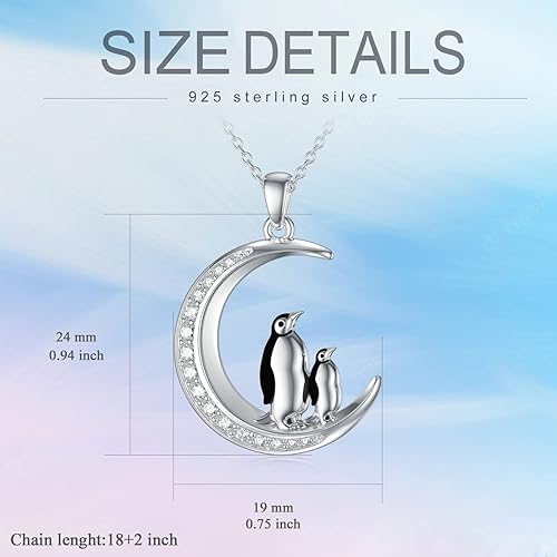 Miniatura 6 de TOUPOP Sterling Silver Necklaces Animal Jewelry for Women ButterflyCatDogBeeElephantRabbitPenguinHorseSnakePhoenix Jewelry Necklace Gifts for Women