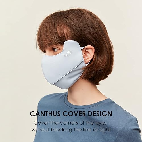 Miniatura 6 de Cubierta facial de protección solar UPF 50+ Anti-UV para mujer, máscara de protección facial transpirable SLN3M308D