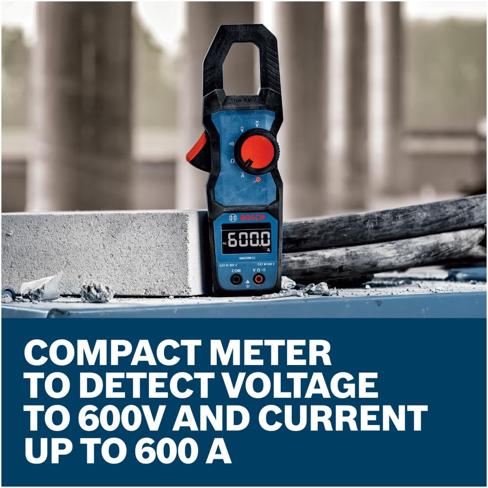 BOSCH PRO GMC600-15 True RMS 400A Clamp Meter — Amazon image 5