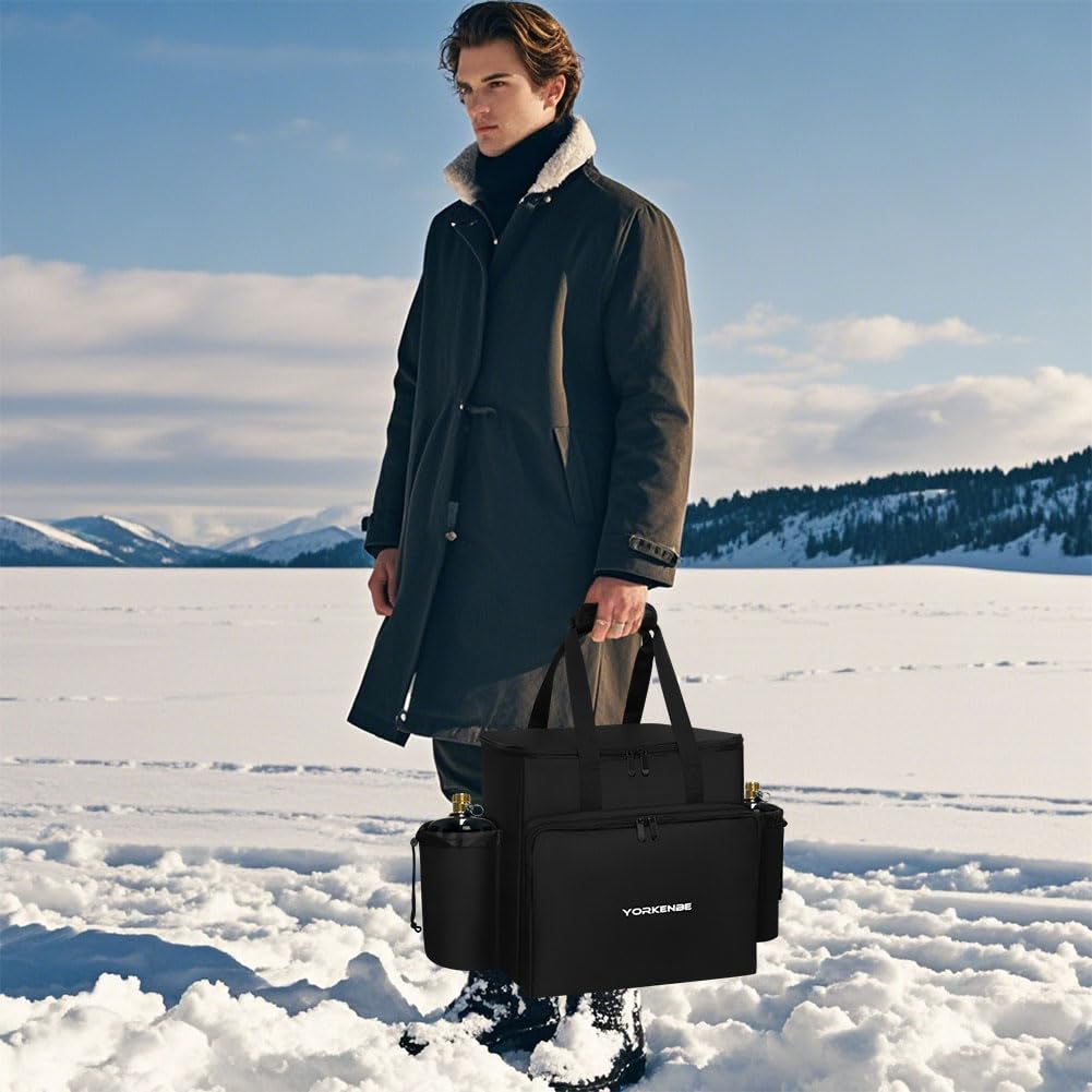 Tragbare Tragetasche für Heizung, kompatibel mit Mr. Heater MH9BX, wasserabweisende Buddy Propanheizung, Tragetasche, mit mehreren Taschen und rutschfester Unterseite