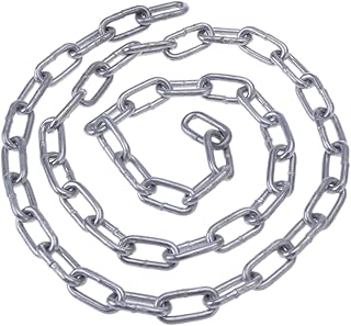 ULTECHNOVO 1 Black Chandelier Black Fence Black Metal Link Chain Zinc Plated Link Chain Playpen Small Chain Lamp Chain Dog Leash Ceiling Fan Iron Chain Silver Stainless Steel Chain