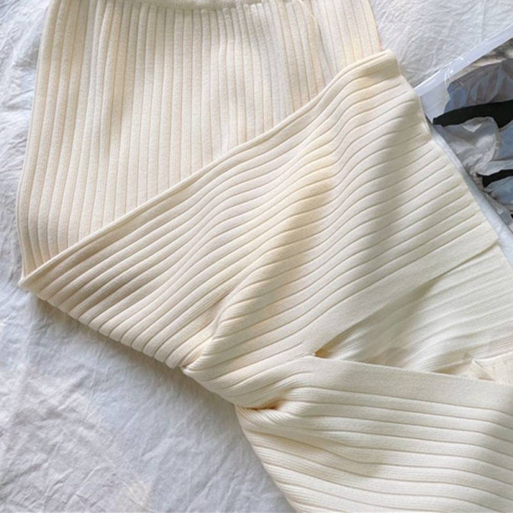 Gonna Donna,Gonna Longuette da Donna Nera Gonna Dritta con Spacco Plissettato Elastico A Vita Alta Semplice Sottile A-Line Increspato Elegante Autunno Inverno Gonne Lunghe per Ragazze Signore,M