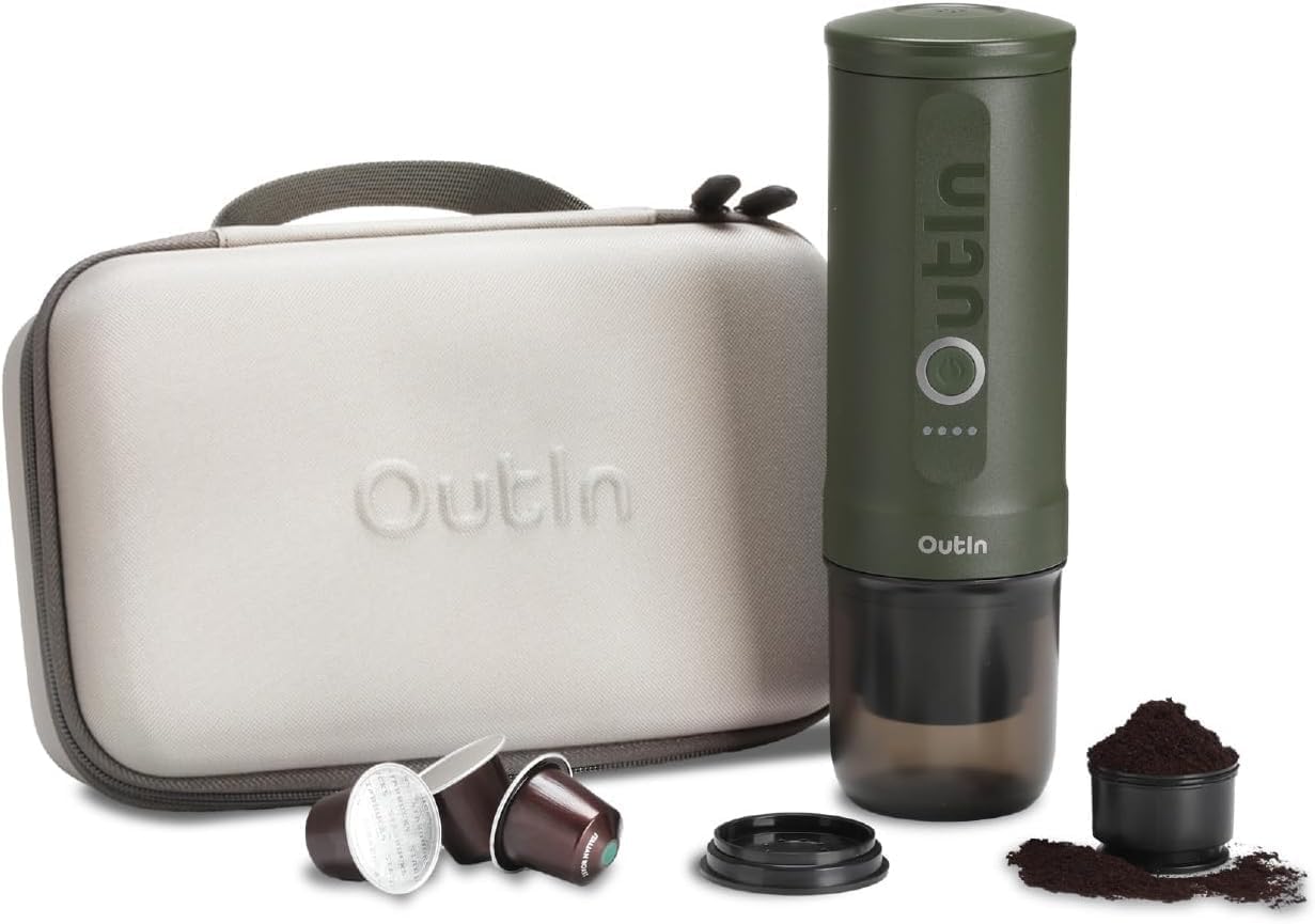 Outin nanoポータブルエスプレッソマシン　T Amazon.com: OutIn Nano Portable Electric Espresso Machine, Travel