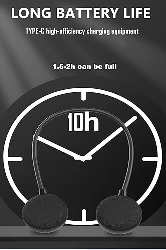 Miniatura 5 de VANPEUSO Altavoz Bluetooth con banda para el cuello EBS-906 Bluetooth 50 micrófono integrado tiempo de reproducción de 10 horas altavoz portátil