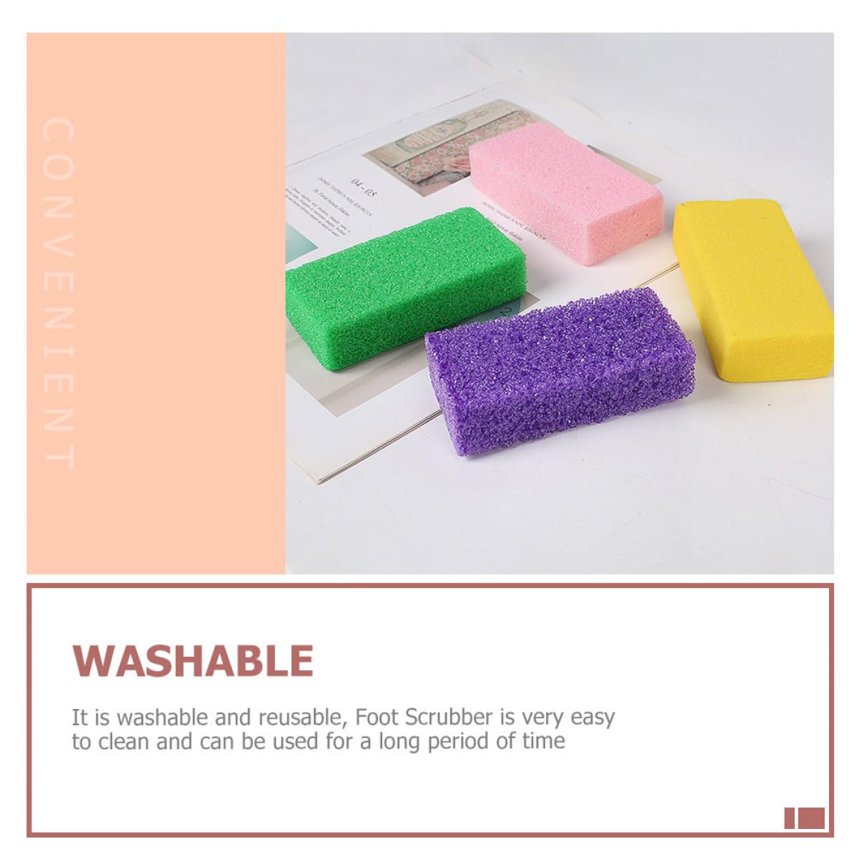 Healeved 18piezas Piedra Pómez Para Pies Removedor De Piel Muerta Exfoliante Para Pedicura Casa