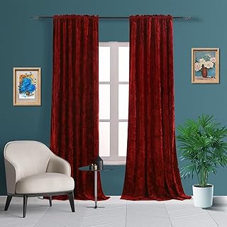 10 Breakfast Nook Curtain Ideas for Cozy Light Filled Dining 87 Blackout Curtains 2 Panels Soft Luxury Velvet Curtains for Bedroom Nurse...