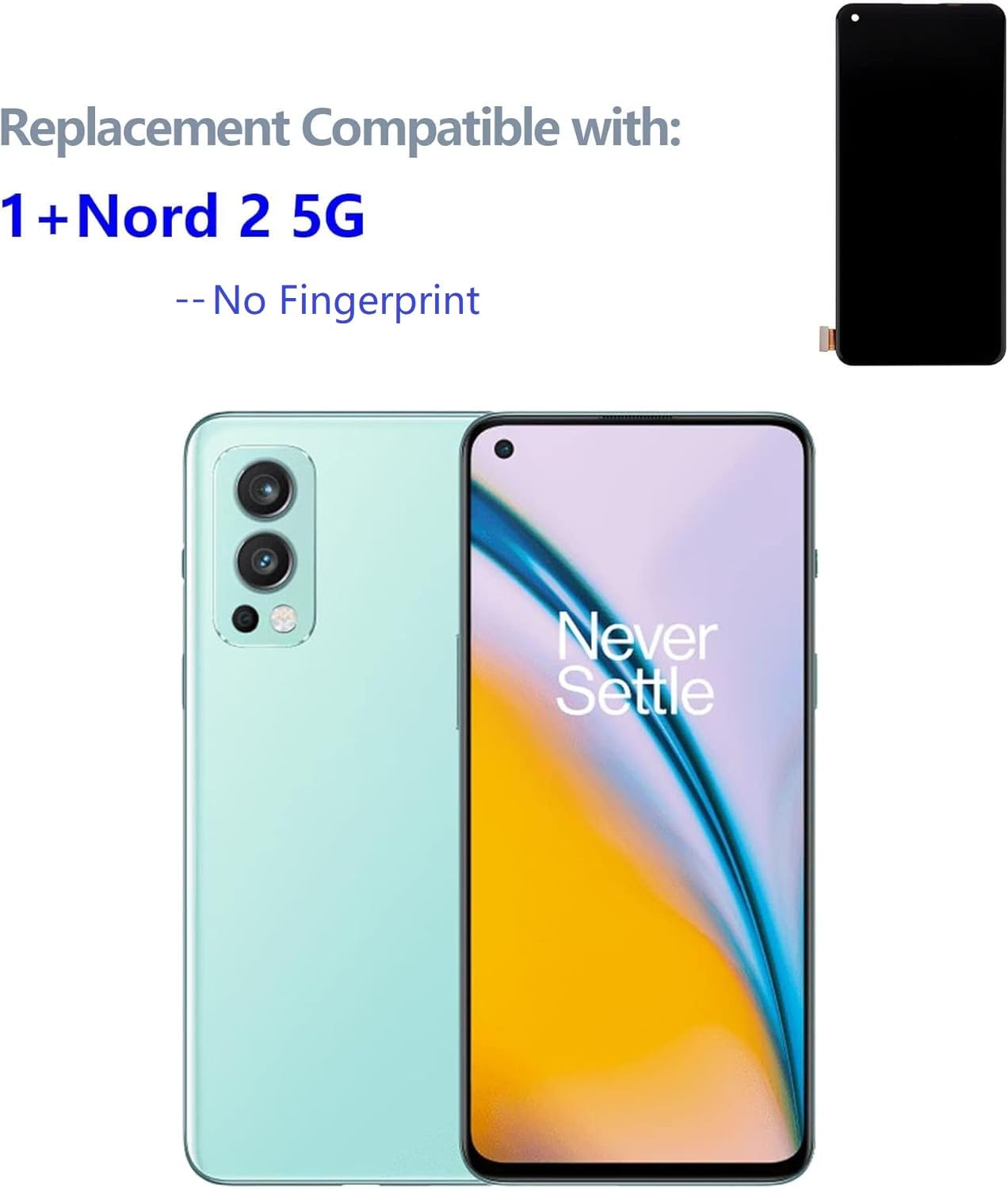 Écran Complet TFT Pour OnePlus Nord 2 / 2T 5G – Sans Châssis – Pièce Détachée Neuve