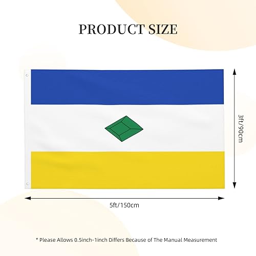 Miniatura 3 de Flag of Muzo (Boyacá) 3x5 Inch Flags Durable Vibrant Colors Non-Fading