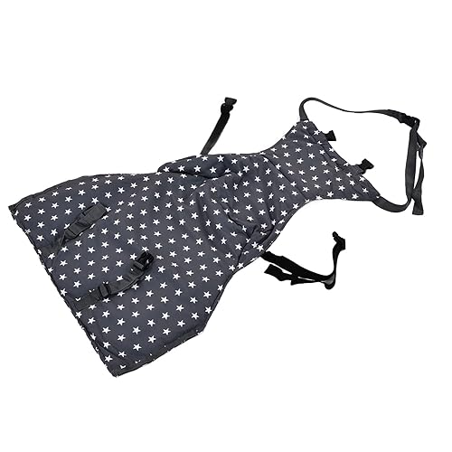 Cinturón de alimentación para bebé, silla alta portátil ligera y portátil para exteriores para comedor (estrellas grises)