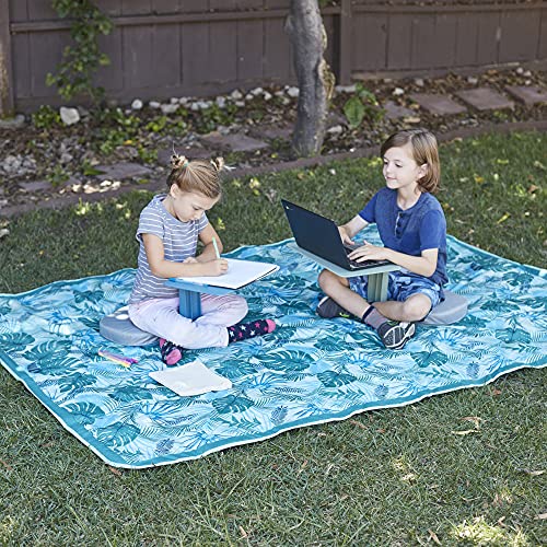 Image of ECR4Kids The Surf Portable Lap Desk, Flexible Seating, Peacock Blue, 10-Pack