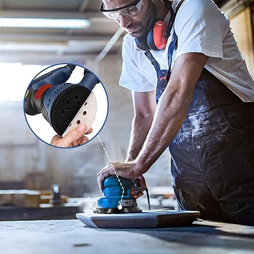 Miniatura 5 de Almohadilla de respaldo de lijadora orbital de 5", reemplazo de almohadilla lijadora para lijadoras de órbita aleatoria Craftsman 315116070,315112180