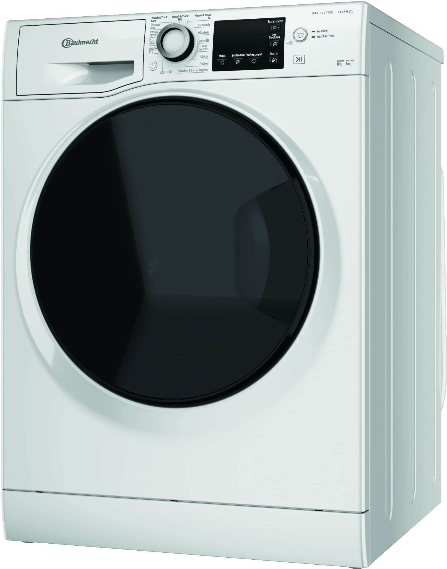 Bauknecht WATK Sense 86S 41 C Waschtrockner 8/6 kg Active Care Color+ Dynamic Inverter-Motor Wolleprogramm Mehrfachwasserschutz+