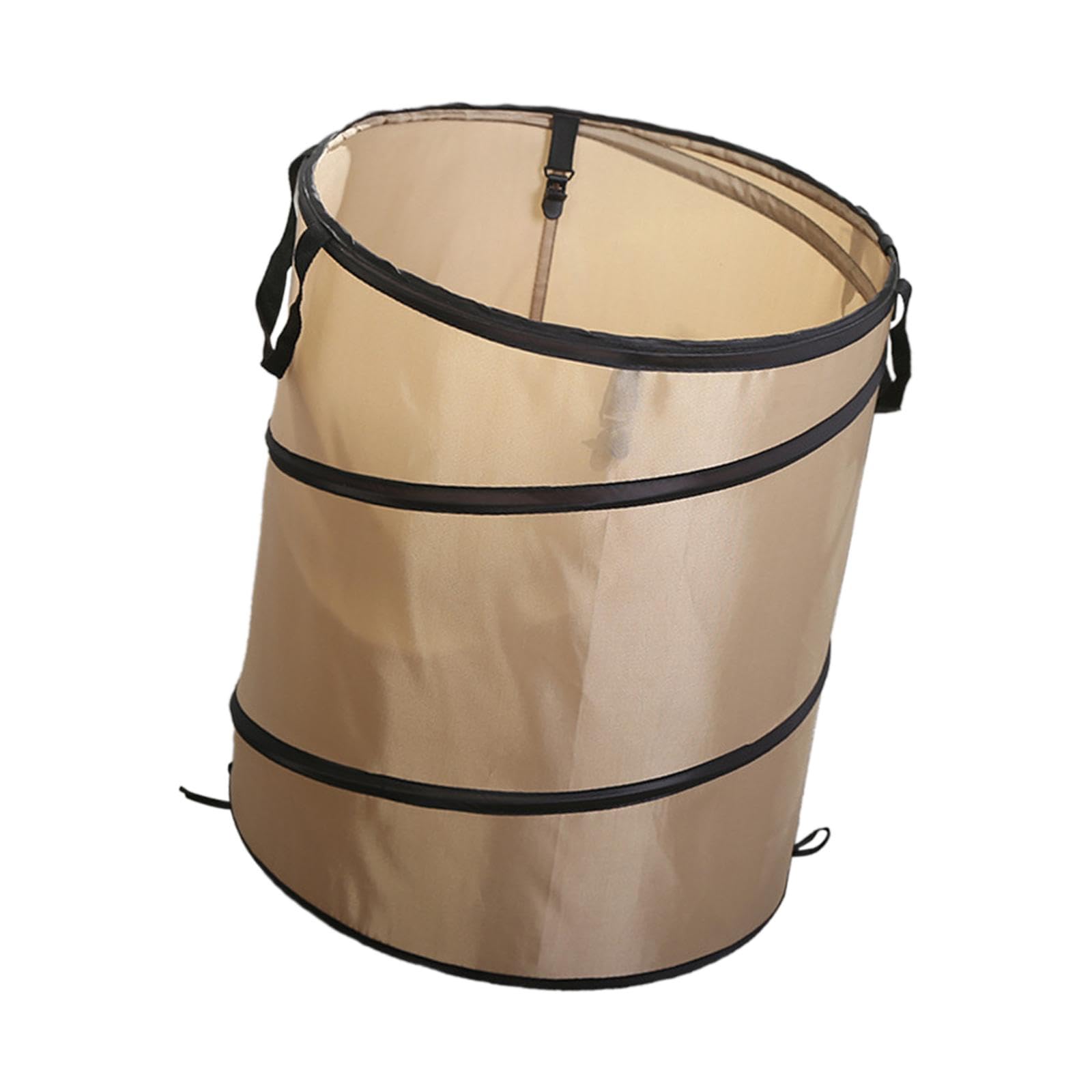 Yiju Trash Bin for Outdoor Activities and Home Use, S Light Coffee