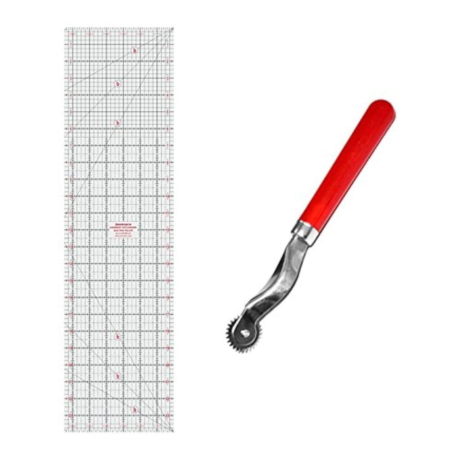 Isomars Garment Ruler - 24 inches and Tracing Wheel Combo | Quilting Ruler for Fashion Designing-image-5