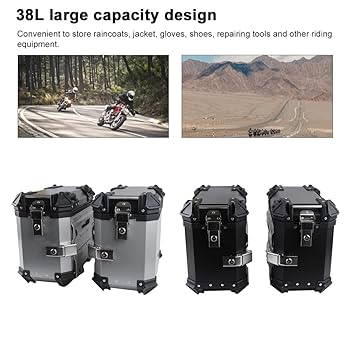 Amazon | Shkalacar 1 ペア 35L ユニバーサル オートバイ サイド