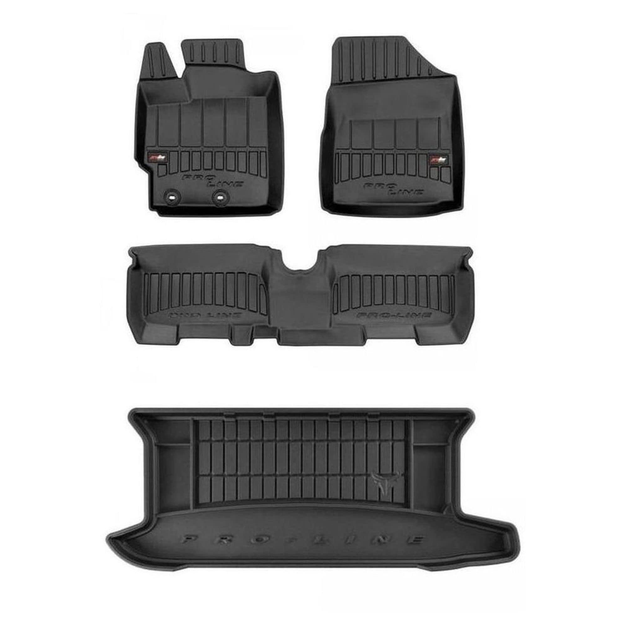 MOTOS Tappeti per bagagliaio adatto per Toyota Yaris III 2011-2020 Migliorare il comfort di viaggio con il tappetino antiscivolo per auto DZ