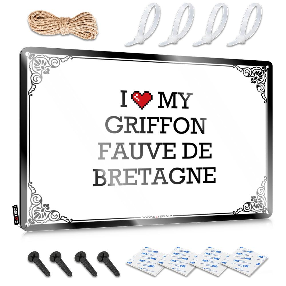 Cool Wall Decor Aesthetic Gifts For Home Decor Home Decor - I Love My Griffon Fauve De Bretagne Soft Bath Rustic Style Artwork For Farmhouse(30X40CM)