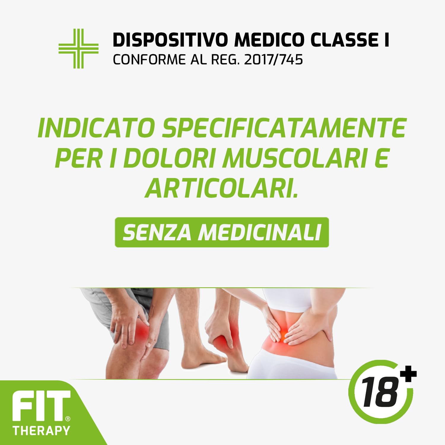 FIT Therapy – Cerotti Antidolorifici e Antinfiammatori Universali – Per Contratture, Dolori Muscolari e Articolari Localizzati – NON SCALDA, Impermeabile, Senza Farmaci, Dura 5 Giorni