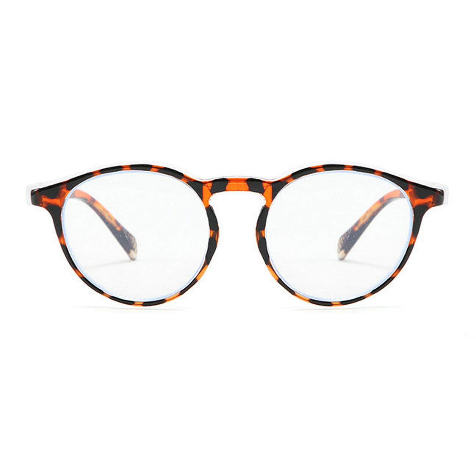 Lot de 2 lunettes de sécurité anti-buée pour femme - Bloque la lumière bleue - Protection des yeux avec protection UV400 (transparent et léopard)