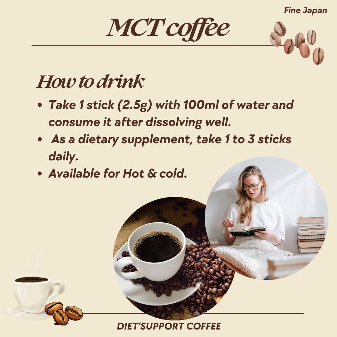 FINE JAPAN MCT CLEANSE COFFEE 30 packets : Amazon.co.uk: Grocery