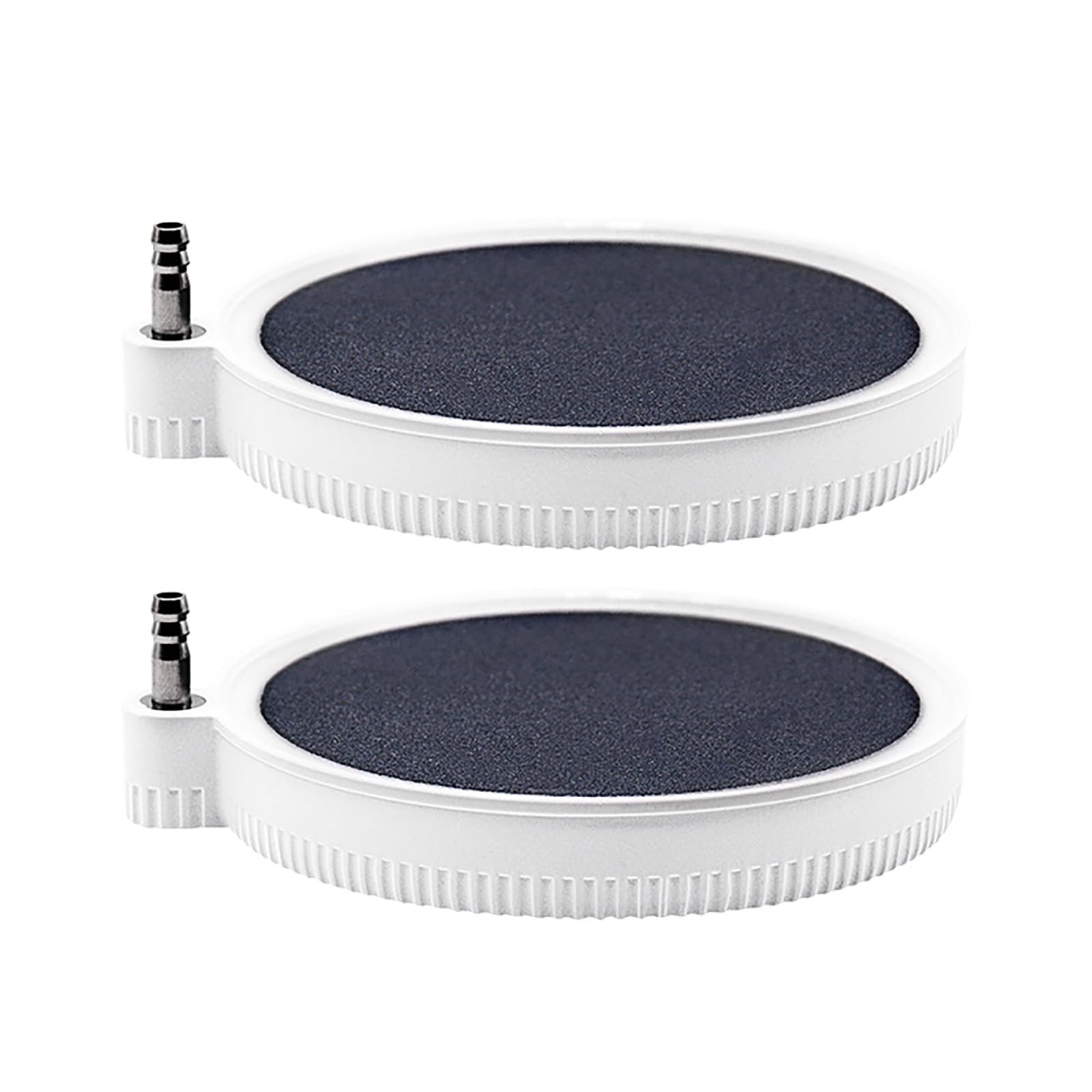 Melearch Aquarium Air Stones 4 inch, 2 Pack Fish Tank Bubble Stone, Aerator Bubble Diffuser, Nano Air Pump Accessories, Blue Disc-Shaped