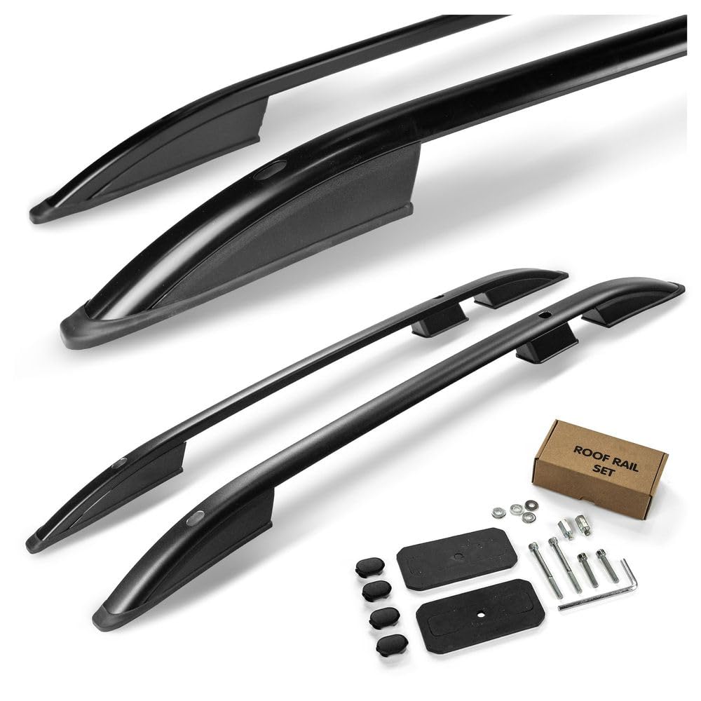 CHROMEMASTER | Les Barres de Toit Compatible avec Fiat Panda Hayon 2012+; Rails de Toit Conçus pour Le Montage de Barres de Toit, de Coffres de Toit, de Porte-vélos | Aluminium Durable
